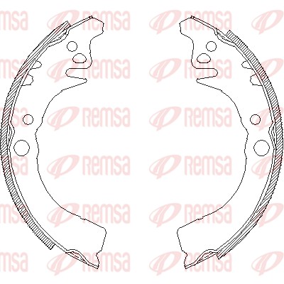 Brake Shoe - 4102.00 REMSA