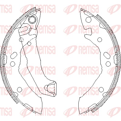 Brake Shoe - 4117.01 REMSA