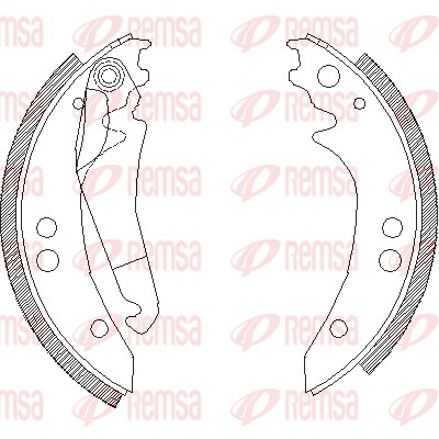 Brake Shoe - 4136.00 REMSA