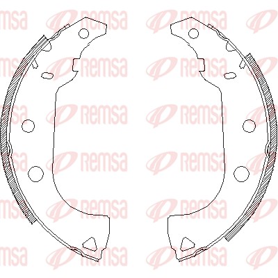 Brake Shoe - 4176.00 REMSA