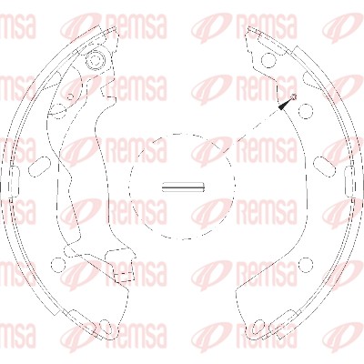 Brake Shoe - 4193.00 REMSA