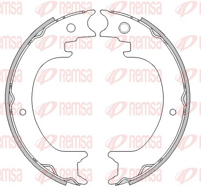 Brake Shoe, parking brake - 4279.00 REMSA