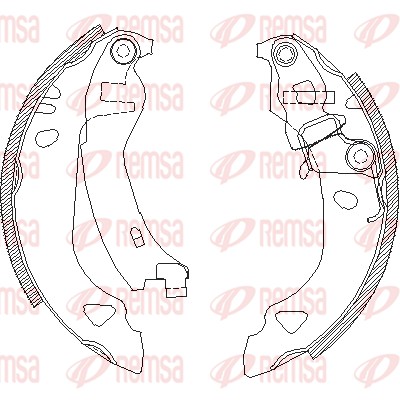 Brake Shoe - 4302.00 REMSA