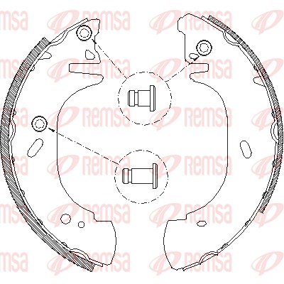 Brake Shoe - 4306.00 REMSA