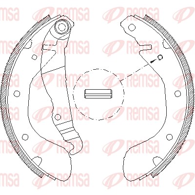 Brake Shoe - 4307.00 REMSA