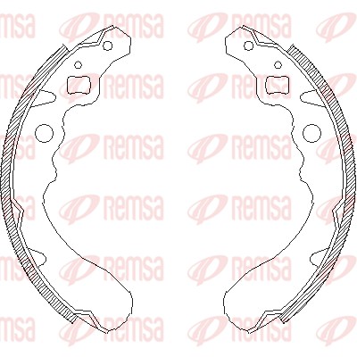 Brake Shoe - 4390.00 REMSA