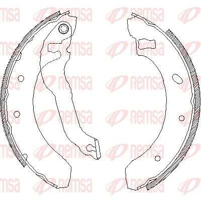Brake Shoe - 4395.00 REMSA