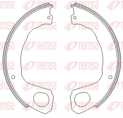 Brake Shoe, parking brake - 4453.00 REMSA