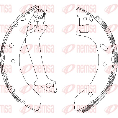 Bremsbacke - 4512.00 REMSA