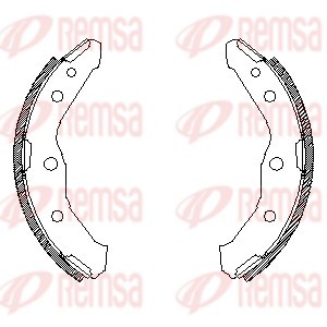Brake Shoe - 4547.00 REMSA