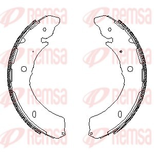 Ganascia freno - 4549.00 REMSA