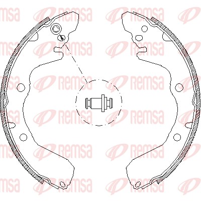 Brake Shoe - 4645.00 REMSA