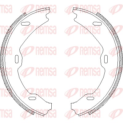 Brake Shoe, parking brake - 4706.01 REMSA