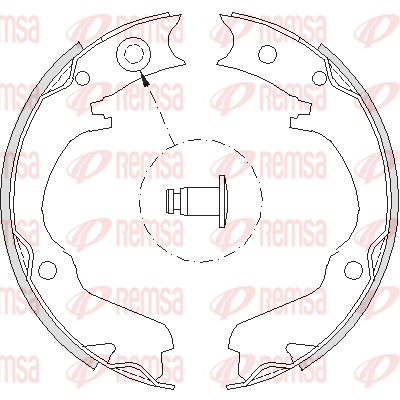 Brake Shoe, parking brake - 4734.00 REMSA