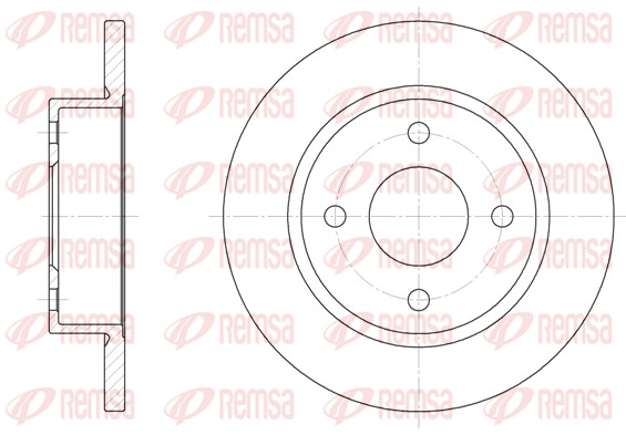 Brake Disc - 6047.00 REMSA