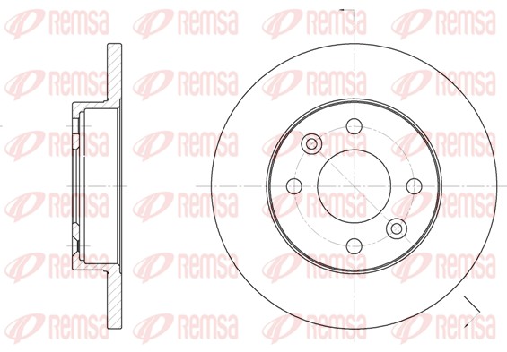 Brake Disc - 6067.00 REMSA