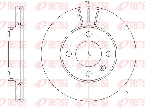 Brake Disc - 6084.10 REMSA