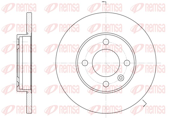 Brake Disc - 6088.01 REMSA