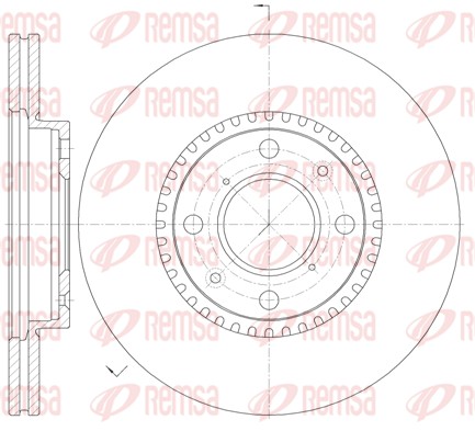 Brake Disc - 61002.10 REMSA