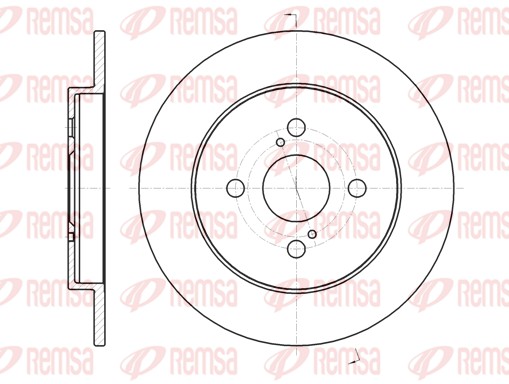 Brake Disc - 61004.00 REMSA