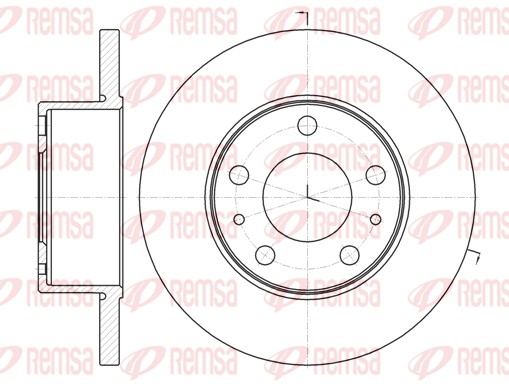 Brake Disc - 61008.00 REMSA