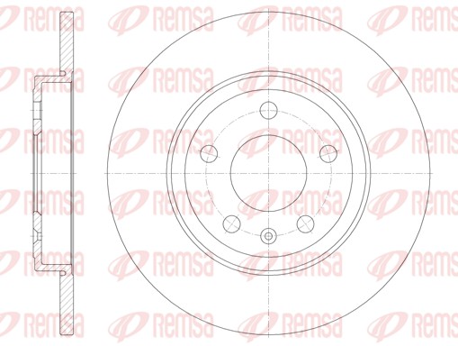 Brake Disc - 61011.00 REMSA