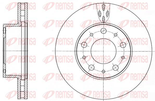 Brake Disc - 61015.10 REMSA