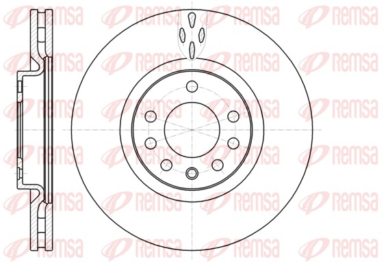 Brake Disc - 61017.10 REMSA