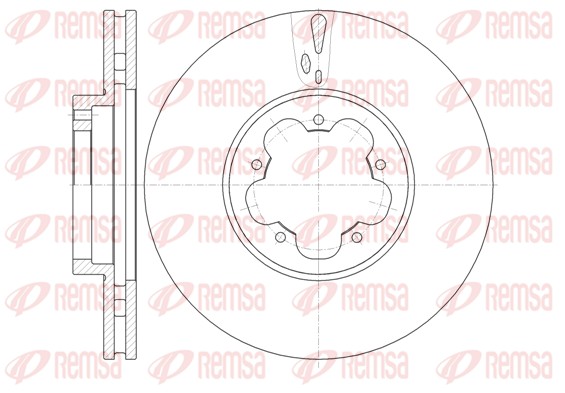Brake Disc - 61022.10 REMSA