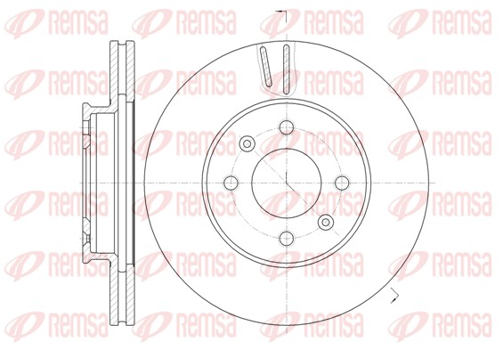Brake Disc - 61023.10 REMSA