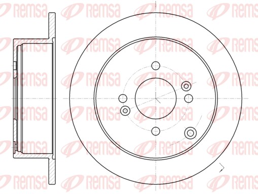Brake Disc - 61024.00 REMSA