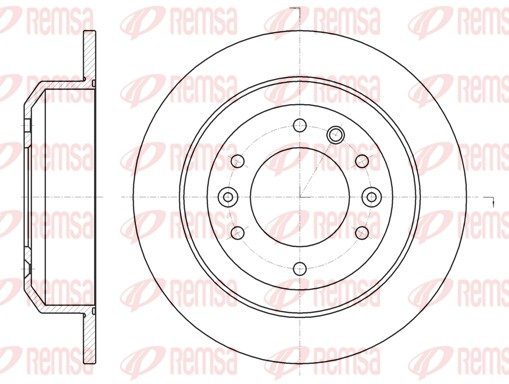 Brake Disc - 61027.00 REMSA