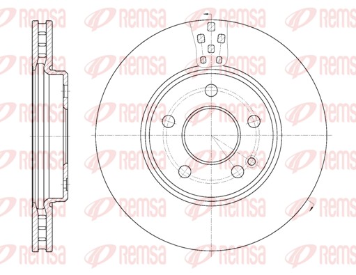 Brake Disc - 61029.10 REMSA