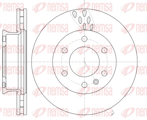 Brake Disc - 61034.10 REMSA