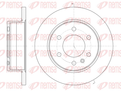 Brake Disc - 61035.00 REMSA