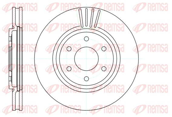 Brake Disc - 61037.10 REMSA