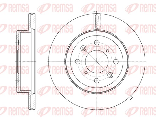 Brake Disc - 61038.10 REMSA