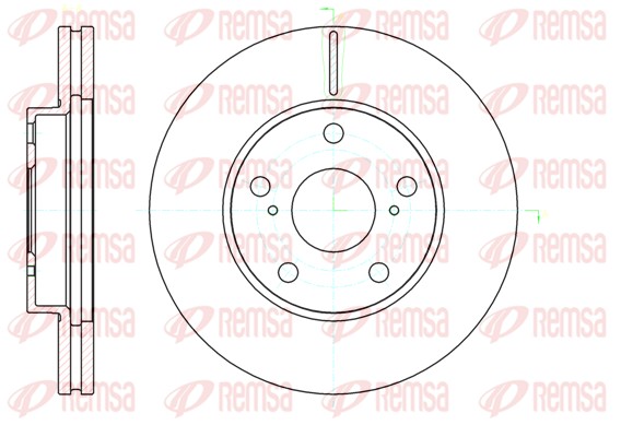 Brake Disc - 61043.10 REMSA