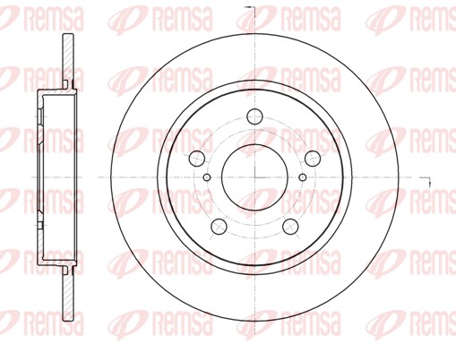 Bremsscheibe - 61044.00 REMSA
