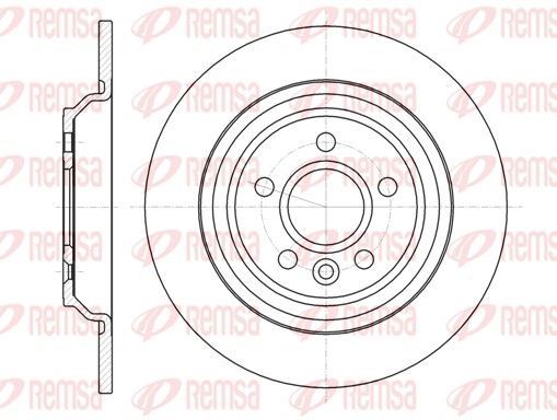 Brake Disc - 61045.00 REMSA