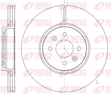 Brake Disc - 61049.10 REMSA