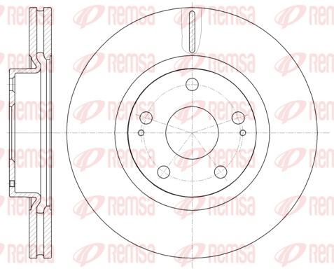 Brake Disc - 61050.10 REMSA