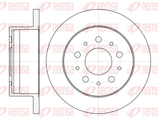 Brake Disc - 61055.00 REMSA