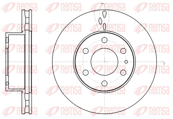 Brake Disc - 61062.10 REMSA