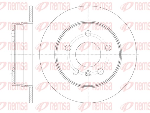 Brake Disc - 61065.00 REMSA