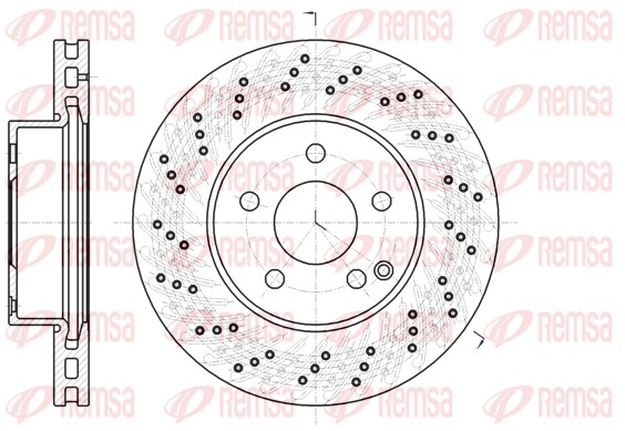 Brake Disc - 61068.10 REMSA