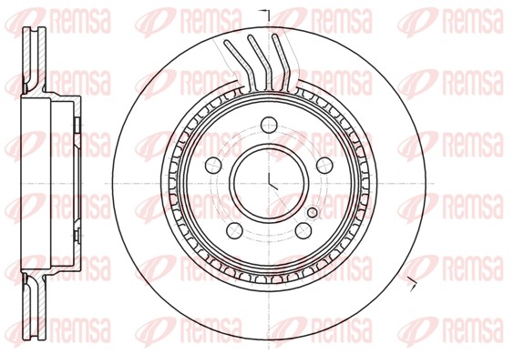 Brake Disc - 61071.10 REMSA