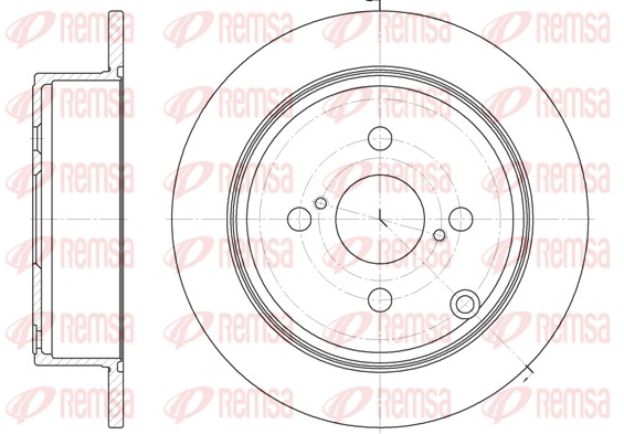 Brake Disc - 61073.00 REMSA