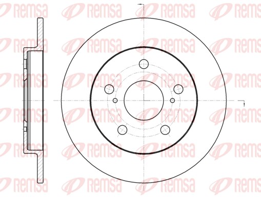 Brake Disc - 61074.00 REMSA