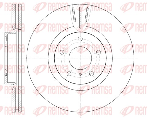 Brake Disc - 61086.10 REMSA
